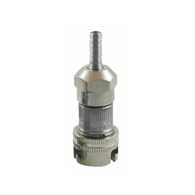 Pin Lock Disconnect SS - 1/4" Vertical Barb (Liquid)