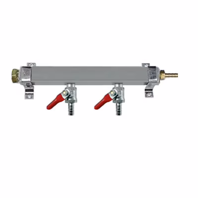 2-Way Air Distributor with 5/16" Barbs (no check valves)