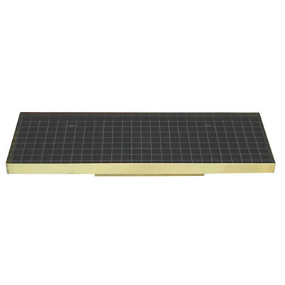 Counter Mount Drip Tray - 14-5/8" X 5-3/8" (Brass)