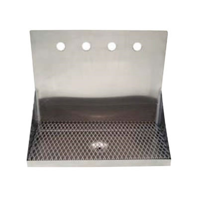 Wall Mount Stainless Steel Drip Tray (Multiple Sizes)