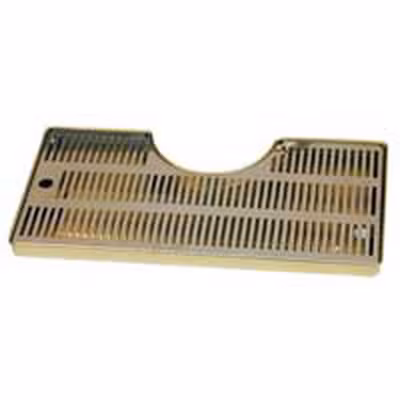 Mushroom Style Drip Tray with Drain (Brass & Stainless)