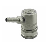 Ball Lock Disconnect SS - 1/4" Barb (Liquid) / 