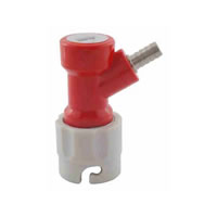 Pin Lock Disconnect - SHORT - 1/4" Barb (Gas) / 