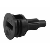 Disconnect Cap Plug - SHORT Pin Lock Disconnects (Black) / 