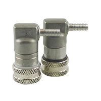 Ball Lock Disconnect SS - 1/4" Barb (Gas) / 