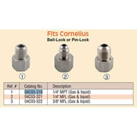 Adapter 3/8" MFL (Cornelius) (Alternate View 2)