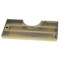 Mushroom Style Drip Tray with Drain (Brass Tray) / 