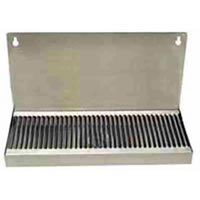 Wall Mount Drip Tray - 12" X 5 1/8" with 6" Backsplash