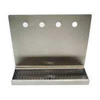 Wall Mount Stainless Steel Drip Tray (Multiple Sizes)