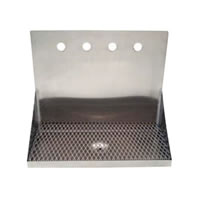 Wall Mount Stainless Steel Drip Tray (Multiple Sizes) / 