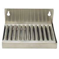 Wall Mount Drip Tray - 4" X 4-1/2" with 1" Backsplash / 