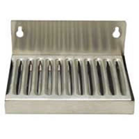 Wall Mount Drip Tray - 6" X 4-1/2" with 2" Backsplash