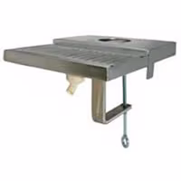 Clamp-on Tower Drain in stainless steel used to dipense beer or beverage from a temporary location.