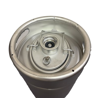 Starter Keg - 1/6 bbl Sanke Keg - D-Valve and Spear w/ Removeable Lid (Alternate View 2)